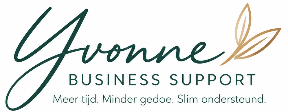Yvonne Business Support. Meer tijd. Minder gedoe. Slim ondersteund.